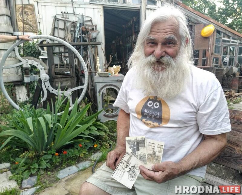 Grodzieński kolekcjoner Janusz Parulis. Fot. Rusłan Kulewicz