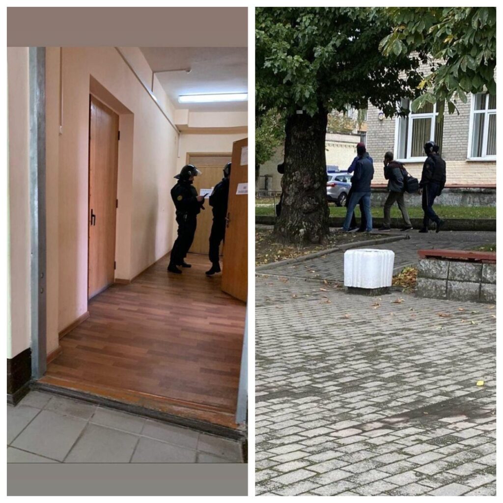 У ГрДУ імя Янкі Купалы прыйшлі сілавікі ў форме і затрымалі чалавека (абноўлена) У ГрДУ імя Янкі Купалы прыйшлі сілавікі ў форме і затрымалі чалавека (абноўлена)