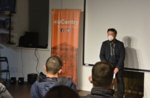 Вадзім Саранчукоў на "Свабодным вечары" ў Цэнтры гарадскога жыцця, 19 лістапада 2020