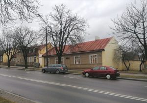 Дом на улице Филарета (бывшая часть улицы Горького). Фото: телеграм-канал Urban Hrodna