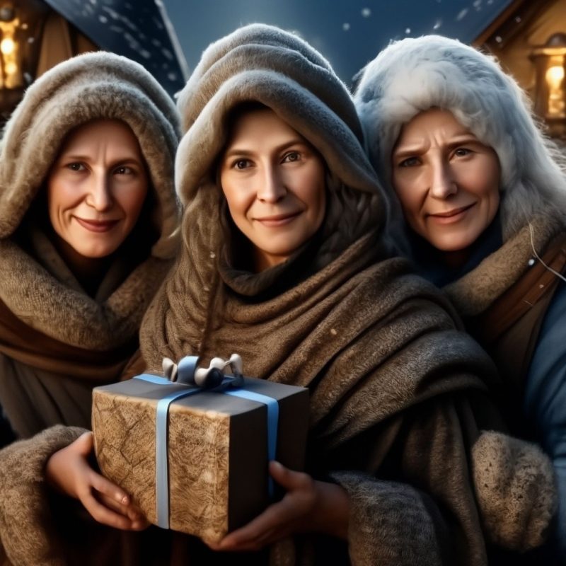 Калядныя жанчыны-чараўніцы