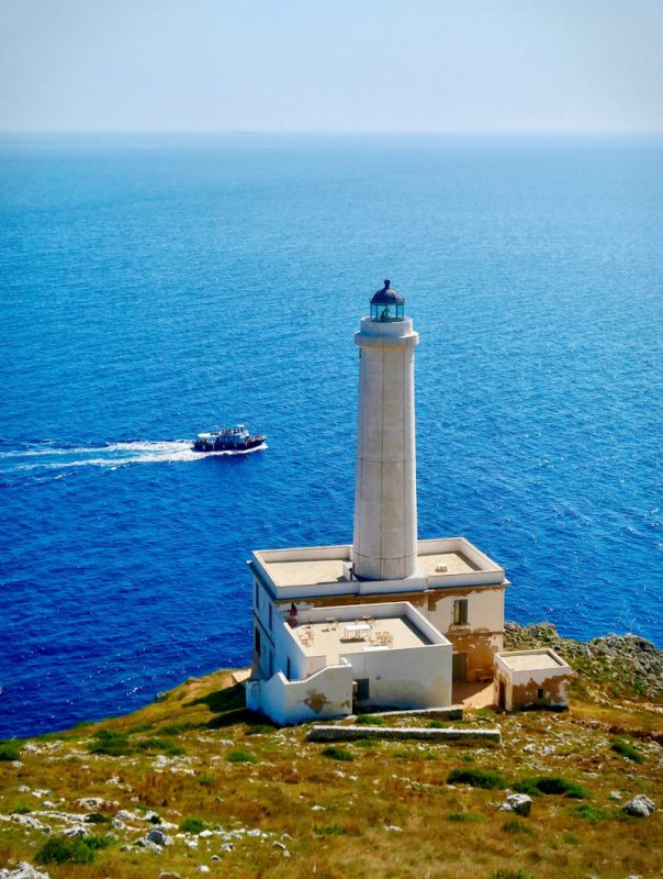 Маяк Punta Palascia у Otranto - самы ўсходні пункт Італіі