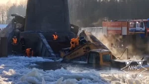 Мост абрынуўся ў Нёман