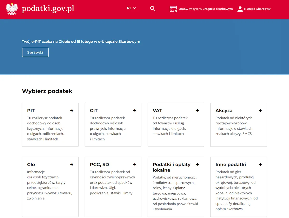 как заплатить налог в Польше падаткі ў Польшчы PIT
