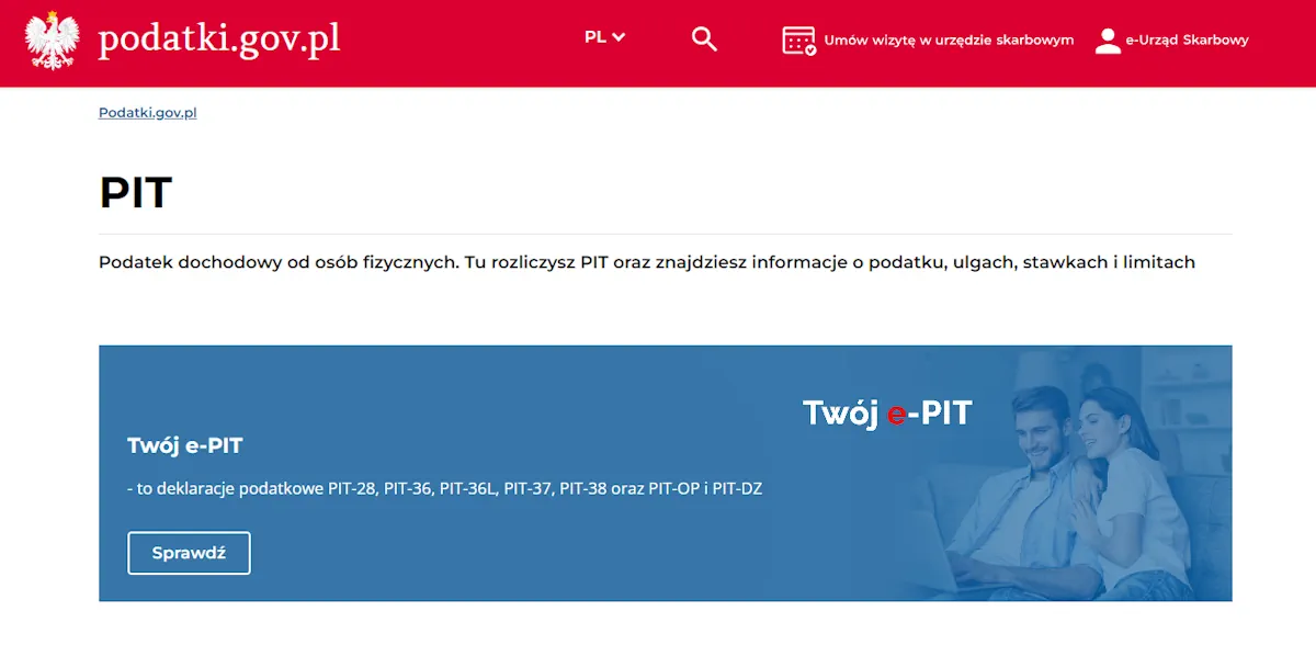 як запоўніць PIT у Польшчы как заполнить PIT в Польше