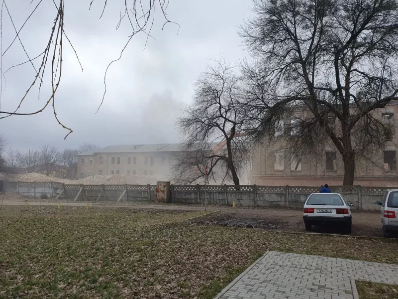 Знос казармы 19 стагоддзя ў Гродне