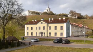 Музей, арт-прастора, галерэя беларускіх брэндаў. Што будзе ў гродзенскім піўзаводзе пасля рэканструкцыі Варыянт праекта будучага будынка на набярэжнай. Крыніца: Urban Hrodna