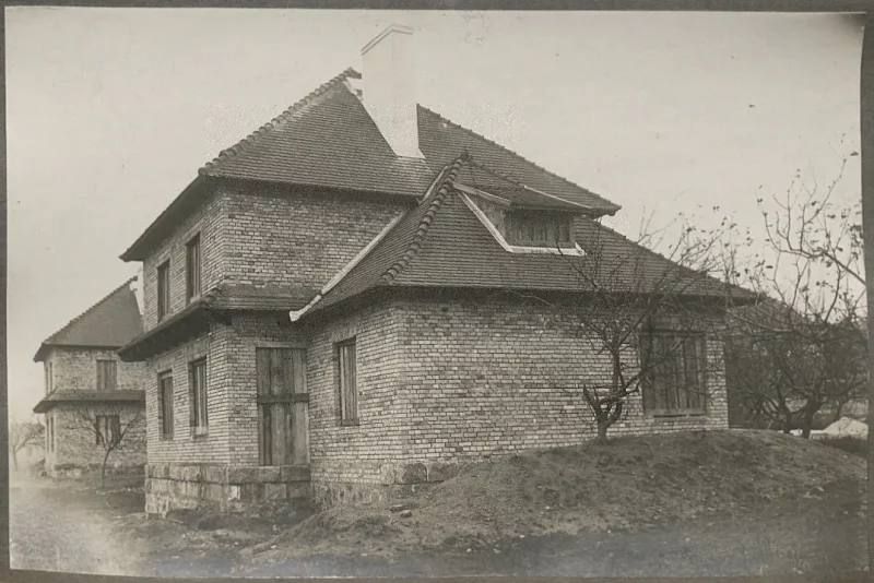 Дабудаваны дом у Грандзіцкай афіцэрскай калоніі ў Гродне. 1924 год