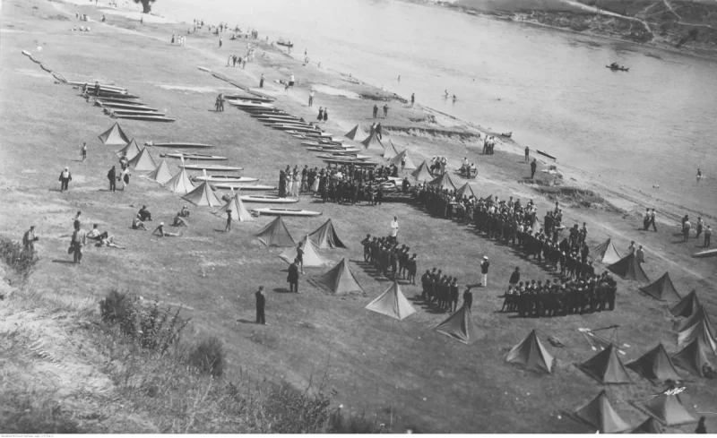 Урачыстае асвячэнне байдарак на Нёмане. 1932 год. Фота: NAC