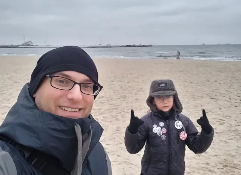 Вітольд Яроцкі с сынам