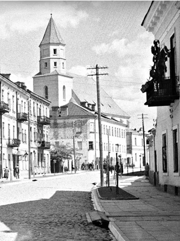 Вуліца Замкавая ў Гродне. Фота: Генрык Паддэмбскі / NAC