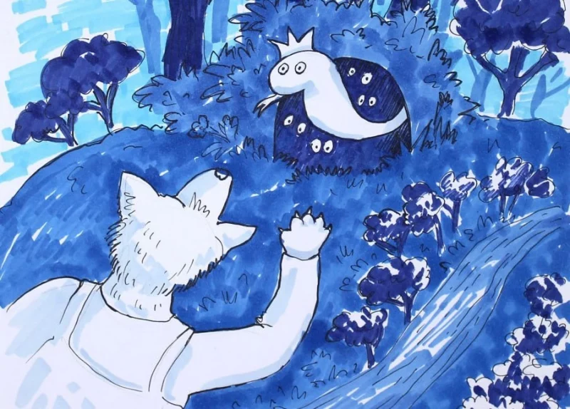 Аб’яднацца, каб падзяліцца. Як беларускія мастачкі пераадольваюць сіндром самазванкі за мяжой Фрагмент малюнка мастачкі з Гродна Таццяны Калач