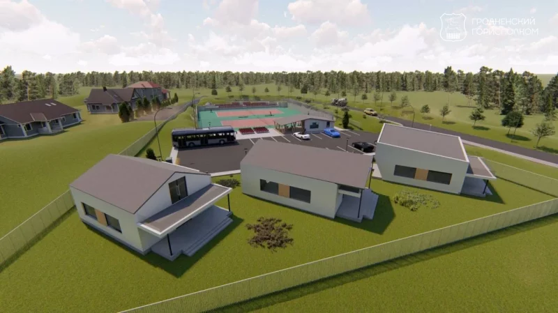 Тэнісныя корты. Фота: Гродзенскі гарвыканкам