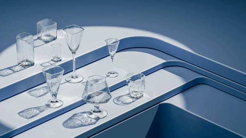 Шклозавод "Нёман" прадае крыштальны набор за амаль 4 тыс. руб. - беларусы здзіўлены Коллекция Arctic от стеклозавода "Неман". Фото: shopneman.by