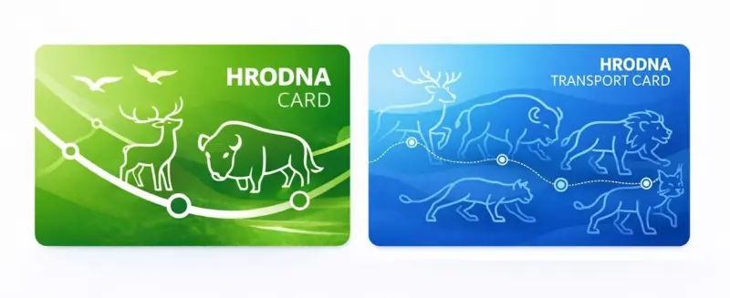 Лимитированный тираж с изображением Фарного костела или брелок-бутылка от "Лидского пива". Как могли выглядеть новые проездные карты в Гродно?