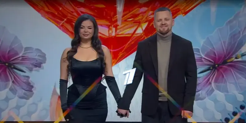 Алег Тарасенка і нявеста Анастасія. Скрыншот Hrodna.life